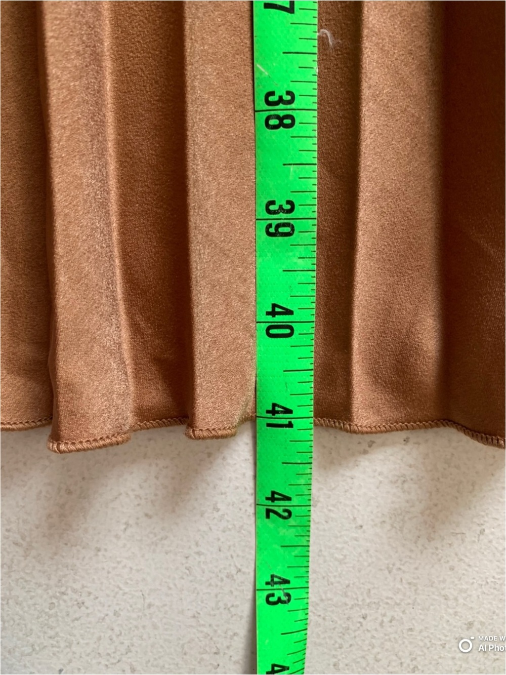 Lulu's Strapless Pleated Midi Dress in Chestnut Brown - Picture 15 of 15